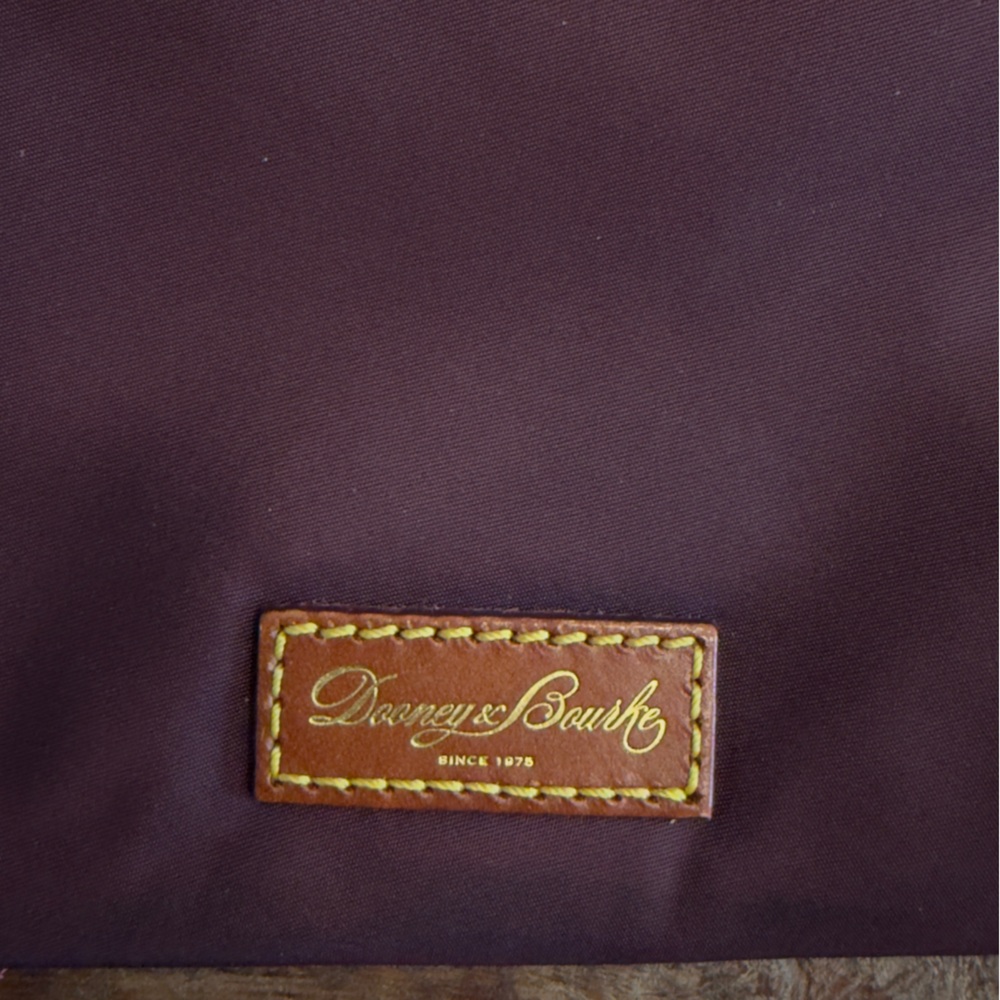 Dooney & Bourke Plum Crossbody with leather trim - Picture 4 of 8
